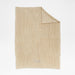 Ginger Beige Wool Blend 70''x55" Fisherman Knit Throw Blanket
