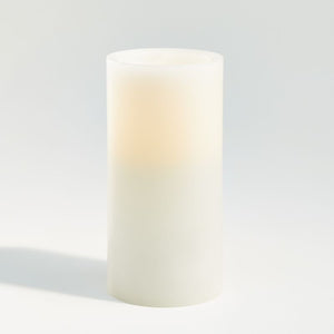 Warm White Flameless 3"x6" Wax Pillar Candle