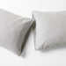 Cozysoft Organic Flannel Grey King Pillowcases, Set of 2