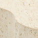 Fleur Faux Travertine Resin 24" Side Table