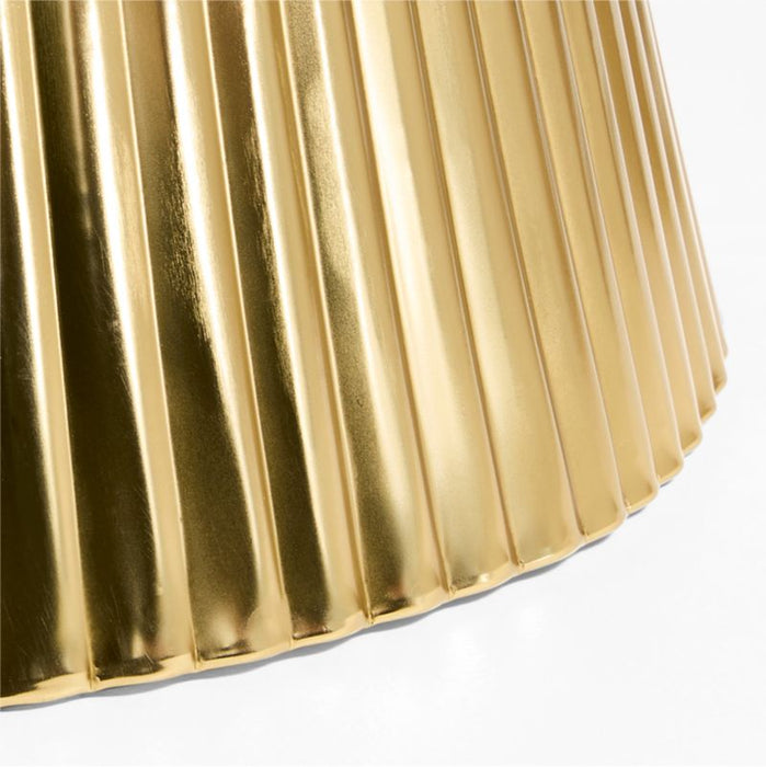 Gold Fluted Christmas Tree Collar