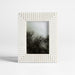Fluted White Marble 5x7 Picture Frame