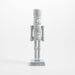 French White Metal Nutcracker Large 18"