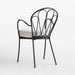 Galleria Metal Outdoor Dining Armchair with Cushion