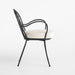 Galleria Metal Outdoor Dining Armchair with Cushion