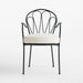 Galleria Metal Outdoor Dining Armchair with Cushion