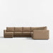 Gather Deep 4-Piece L-Shaped Sectional Sofa with Chaise Lounge
