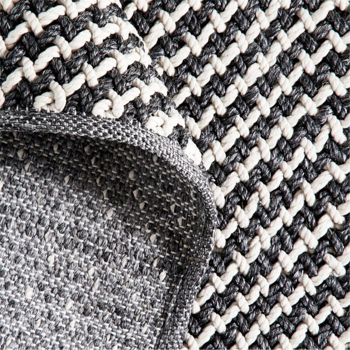 Genoa Performance Charcoal Grey Indoor/Outdoor Area Rug 9'x12'