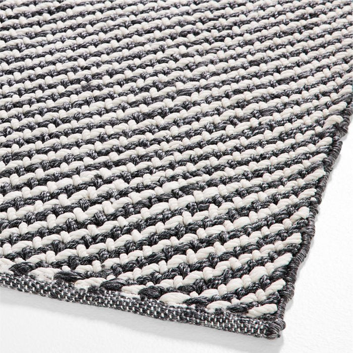 Genoa Performance Charcoal Grey Indoor/Outdoor Area Rug 9'x12'