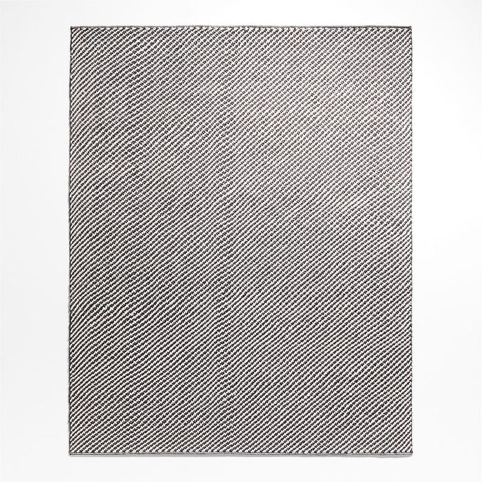 Genoa Performance Charcoal Grey Indoor/Outdoor Area Rug 6'x9'