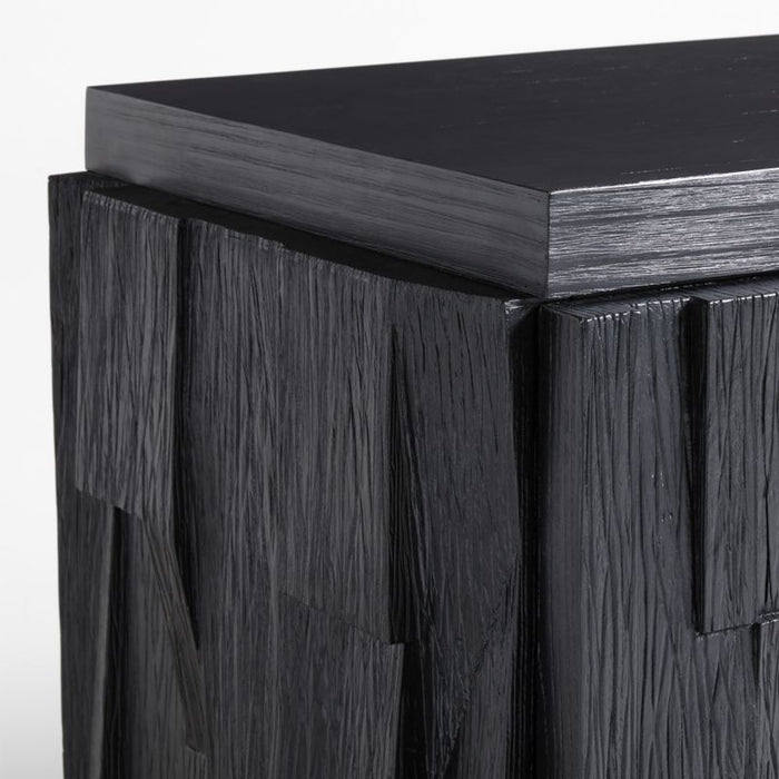 Gerhard Black Wood and Resin Storage Credenza