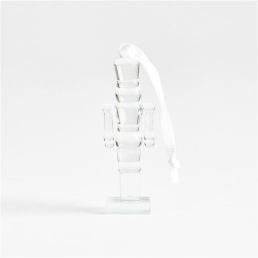 Glass Nutcracker Christmas Tree Ornament