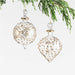 Gold & Clear Glass Onion Christmas Tree Ornament