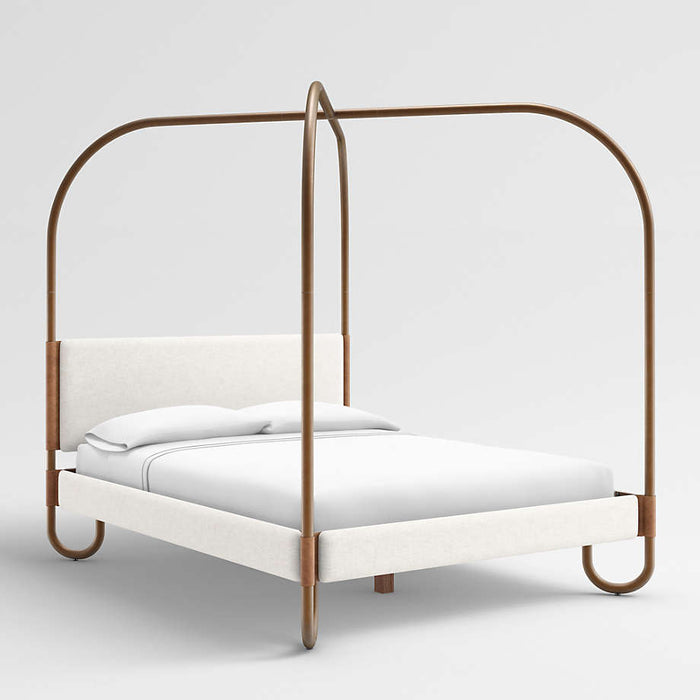 Gracia Queen Upholstered Canopy Bed