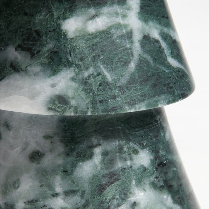 Medium Green Marble Christmas Tree 9"