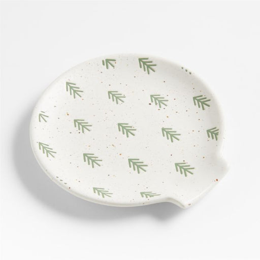 Green Trees Spoon Rest