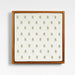 Green Trees with Wood Frame Trivet