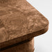 Greye 60" Ash Brown Burl Wood Desk with Swivel Drawers