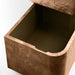 Greye 60" Ash Brown Burl Wood Desk with Swivel Drawers