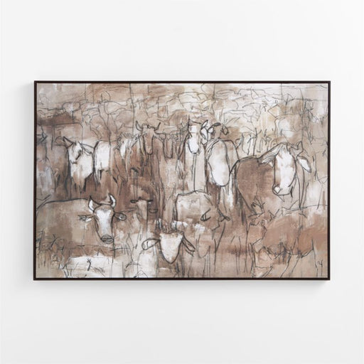 "Graze" by Kichael Bonofiglio 61" x 41" Framed Wall Art Print