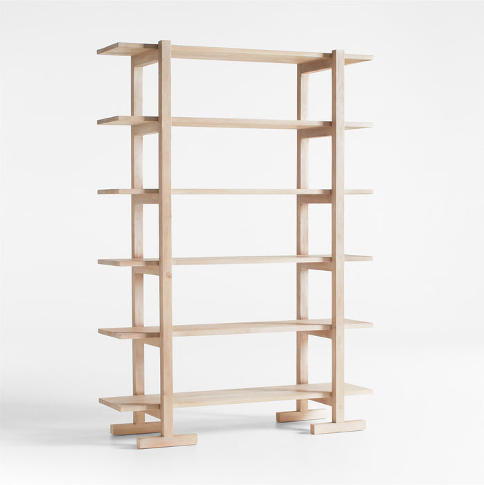 Haldeman Pine Wood Open Bookcase by Leanne Ford