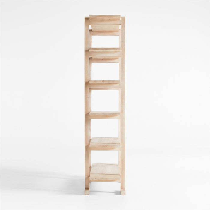 Haldeman Pine Wood Open Bookcase by Leanne Ford