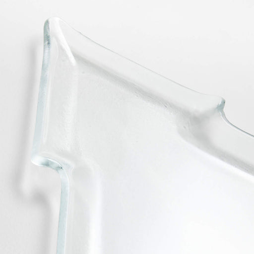 Hammered Glass Tree Platter