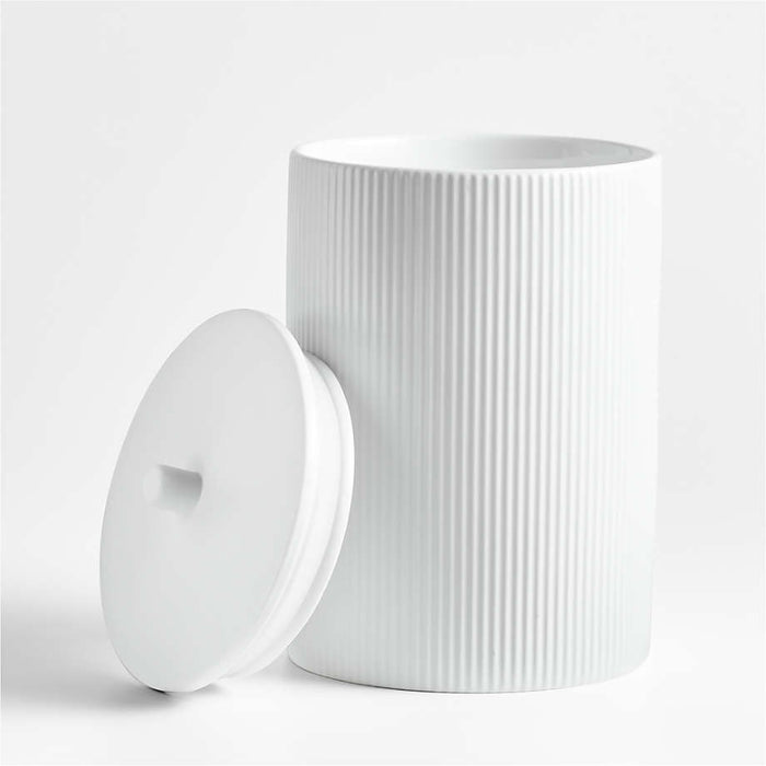 Hanno Extra-Large Textured Ceramic Canister