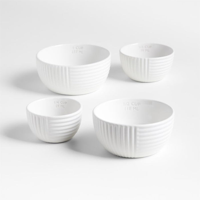 Hanno White Ceramic Measuring Cups