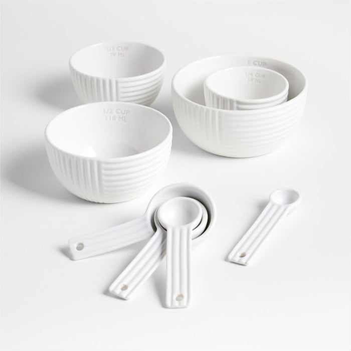 Hanno White Ceramic Measuring Cups