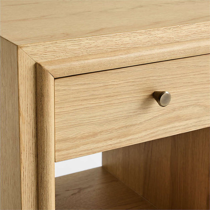 Hastings 18" Rye Wood Narrow Nightstand