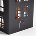 Small Black Halloween Haunted House Sculpture