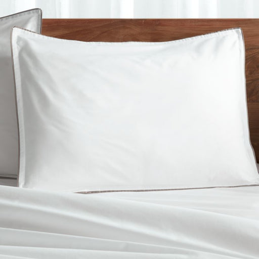 Haven Standard Grey Percale Pillow Sham