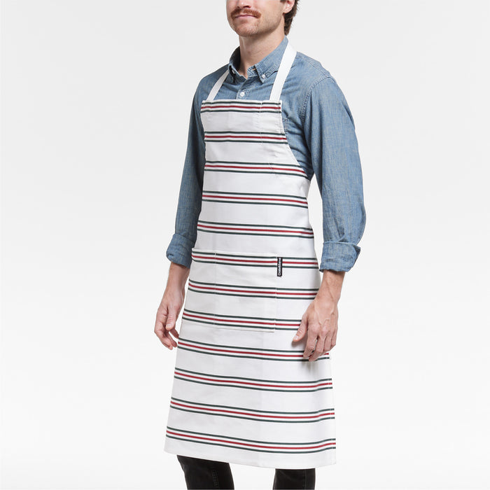Holiday Stripe Organic Cotton Apron
