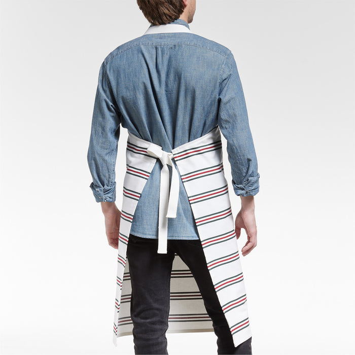 Holiday Stripe Organic Cotton Apron