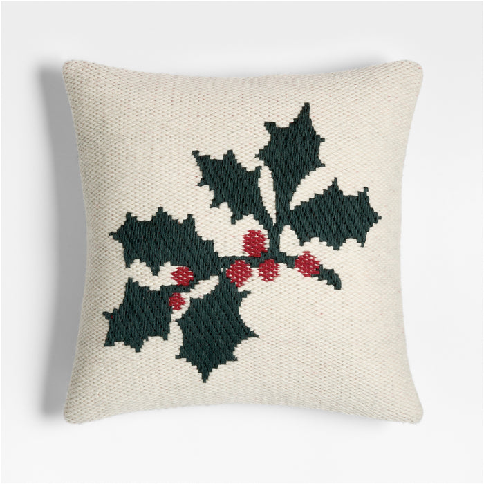 Holly Kilim 20"x20" Arctic Ivory Multi Throw Pillow Cover