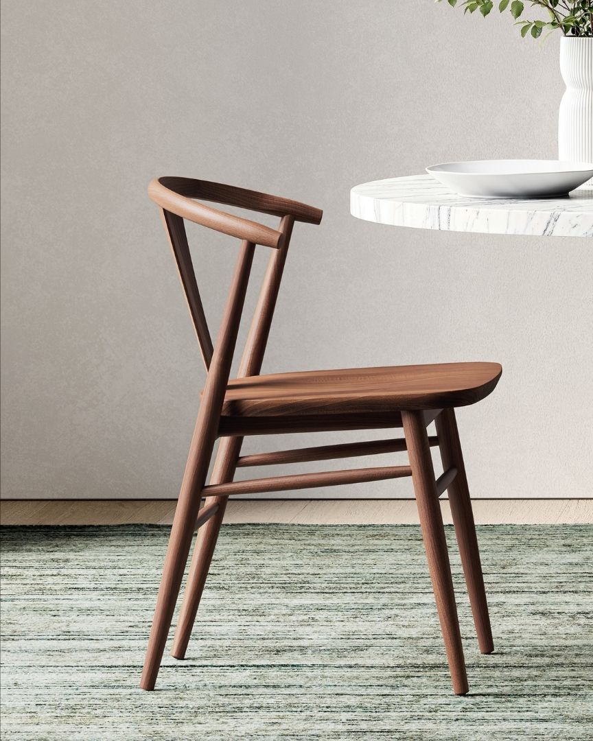 Fyn Walnut Wood Dining Chair