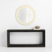 Intarsia Off-White Bone & Resin Round Wall Mirror