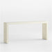Intarsia Rectangular Off-White Mosaic Resin 72" Console Table