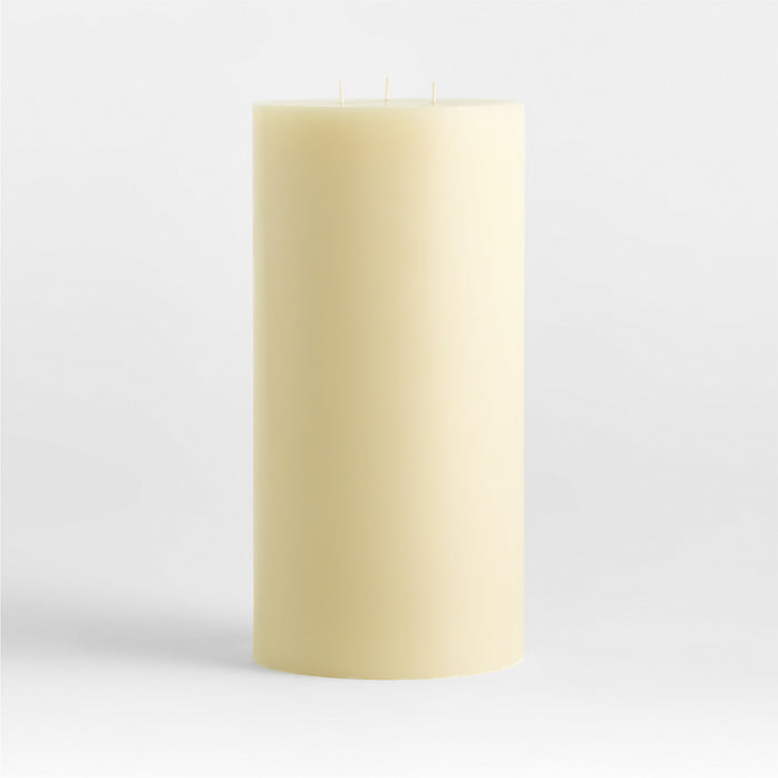 6"x12" Ivory Pillar Candle