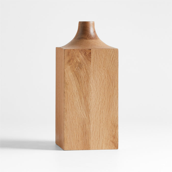 Izumo Medium Light Oak Vase 11"