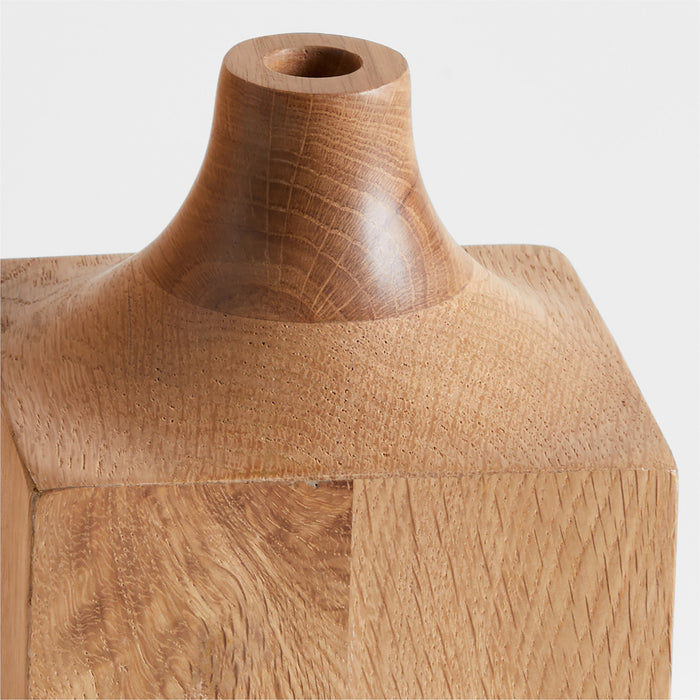 Izumo Medium Light Oak Vase 11"