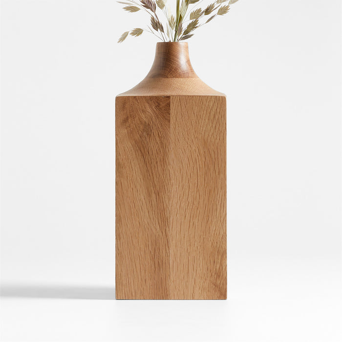 Izumo Medium Light Oak Vase 11"