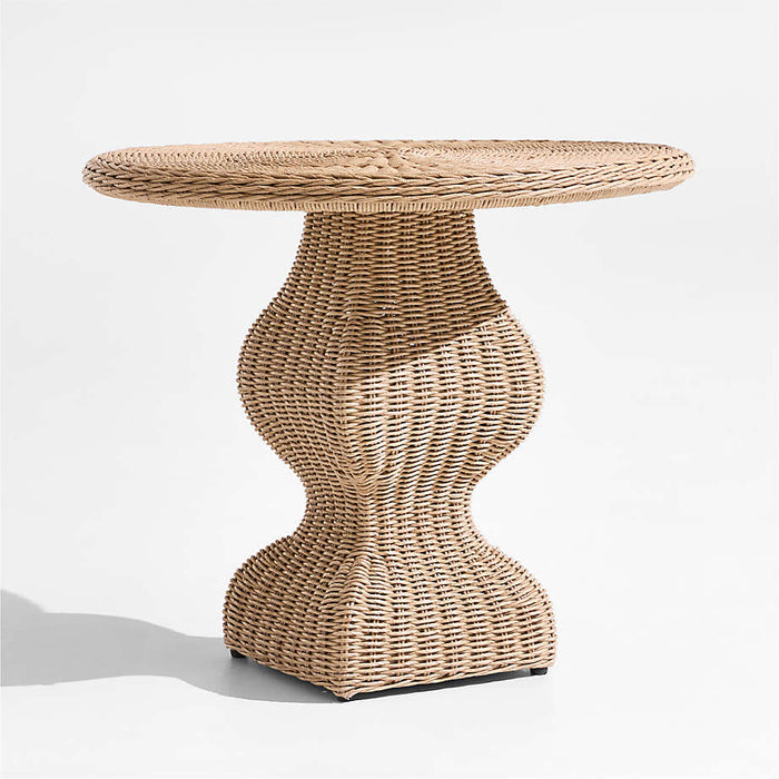The Felix Wicker Outdoor Accent Table by Jake Arnold
