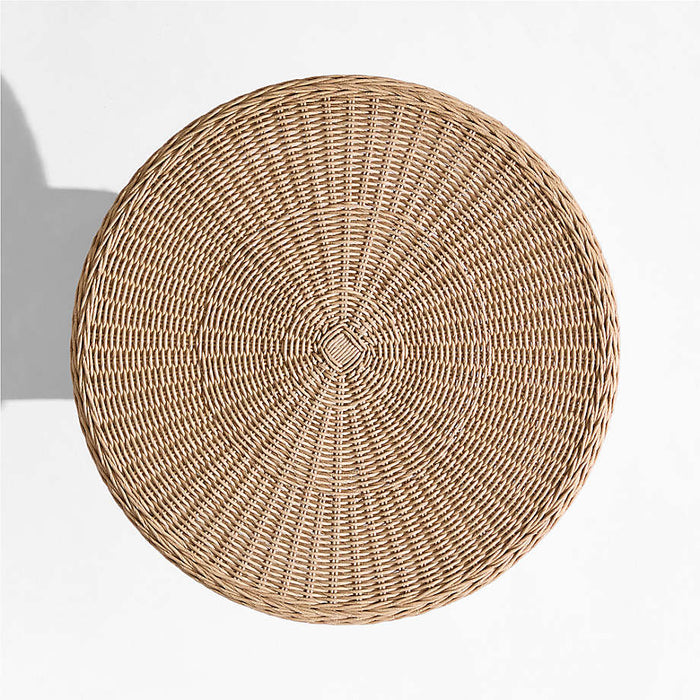 The Felix Wicker Outdoor Accent Table by Jake Arnold
