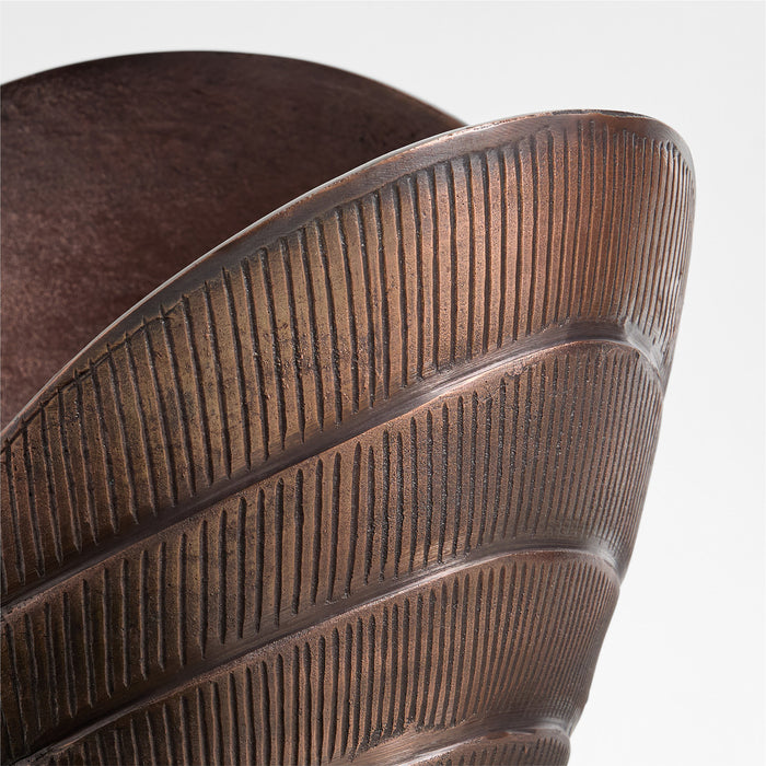 Hackney Large Bronze Metal Indoor/Outdoor Planter 18"x16" by Jake Arnold