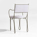 The Harpen Metal Outdoor Dining Arm Chair by Jake Arnold