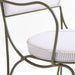 The Harpen Metal Outdoor Dining Arm Chair by Jake Arnold