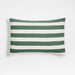 Pine Green Stripe 22"x15" Holiday Throw Pillow Cover by Joan Anderson