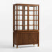 Lattice 40" Walnut and Glass Storage Display Cabinet by Jeremiah Brent